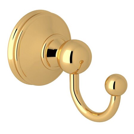 Perrin & Rowe Georgian Era Single Robe Hook In English Gold U.6621EG